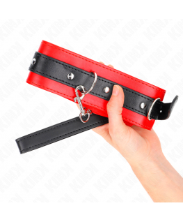KINK - COLLARE CON CINTURA 65 CM CON CINTURINO ROSSO 54 X 4,5 CM