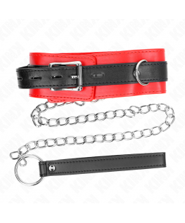 KINK - COLLARE CON CINTURA 65 CM CON CINTURINO ROSSO 54 X 4,5 CM