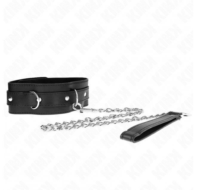 KINK - COLLARE CON CINTURA 65 CM CON CINTURINO NERO 54 X 4,5 CM