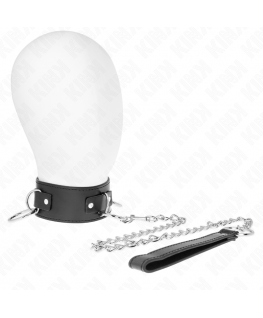 KINK - COLLANA CON GUINZAGLIO 65 CM 3 MODELLO ANELLI 2 REGOLABILE 36-43 CM X 5 CM