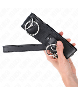 KINK - COLLANA CON GUINZAGLIO 65 CM 3 MODELLO ANELLI 2 REGOLABILE 36-43 CM X 5 CM