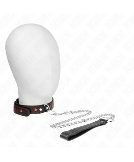 KINK - COLLANA CON CINTURINO 65 CM DETTAGLI CUORE 52,5 X 2,5 CM