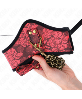 KINK - COLLANA MODELLO SCANDALO CON CINTURINO IN PIZZO 75 CM 44 X 10 CM