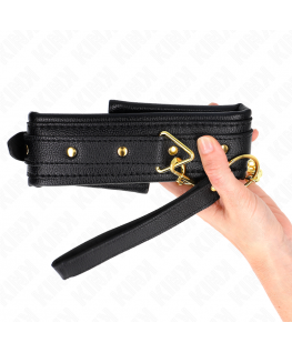 KINK - COLLANA CON CINTURINO IN SIMILPELLE SPUGNA MODELLO 1 REGOLABILE 37-54 CM X 3 CM