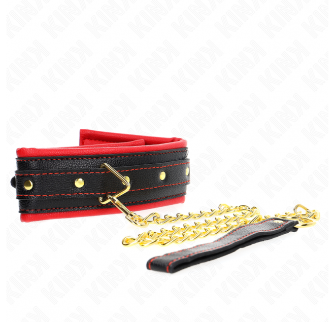 KINK - COLLANA CON CINTURINO IN SIMILPELLE SPUGNA MODELLO 2 REGOLABILE 37-54 CM X 3 CM