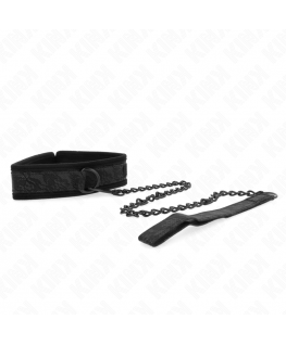 KINK - COLLARE MODELLO BASE CON GUINZAGLIO 77 CM MODELLO 5 REGOLABILE 34-54 CM X 5 CM