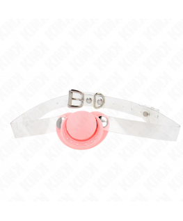 KINK - BAVAGLIO A FORMA DI CIUCCIO ROSA 5.5 x 4 CM REGOLABILE 43-60 CM KINK - BAVAGLIO A FORMA DI CIUCCIO ROSA 5.5 x 4 CM REGOLABILE 43-60 CM che trovi in offerta solo su SexyShopOnline a -35% di sconto