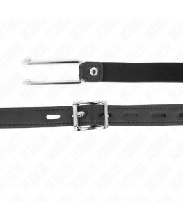 KINK - GANCIO IN METALLO 11.5 CM CON CINTURINO IN SIMILPELLE REGOLABILE 39-58 CM X 2 CM