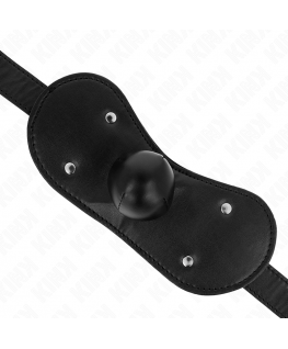 KINK - MASCHERA BOCCA BALL GAG CON SERRATURA REGOLABILE 42-60 CM