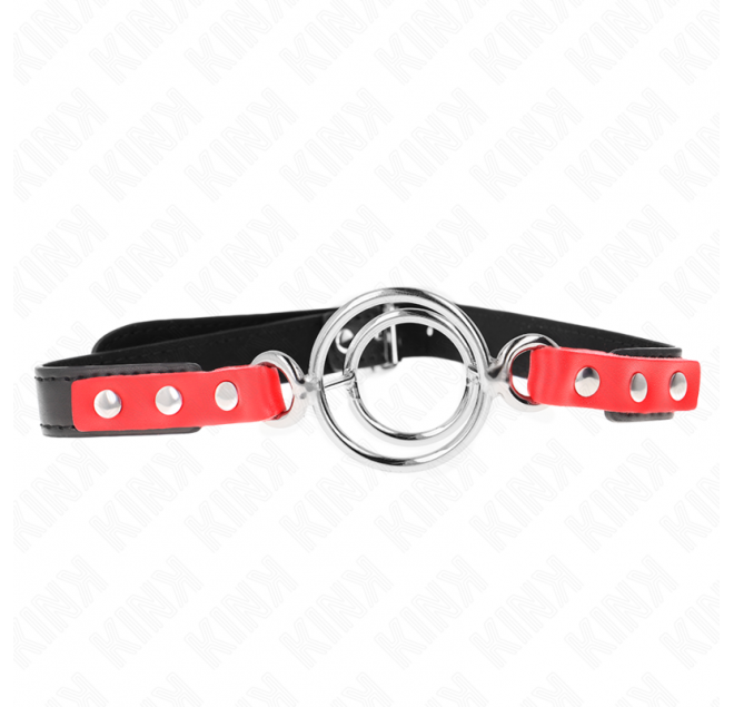 KINK - GAG CON O-RING MULTIPLI 4/4,8 CM ROSSO 38 X 56 CM