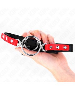 KINK - GAG CON O-RING MULTIPLI 4/4,8 CM ROSSO 38 X 56 CM