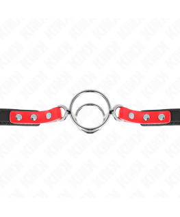 KINK - GAG CON O-RING MULTIPLI 4/4,8 CM ROSSO 38 X 56 CM