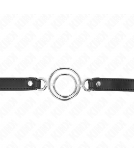 KINK - BAVAGLIO CON O-RING MULTIPLI 5 CM NERO 63 X 2,5 CM