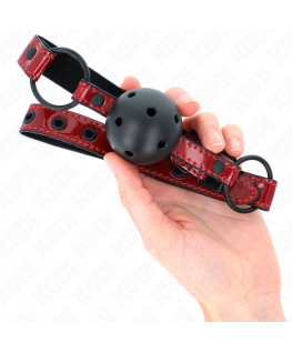 KINK - PALLA IN SIMILPELLE LUCIDA 4.5 CM GAG 63.5 X 2 CM REGOLABILE 41 X 59 CM