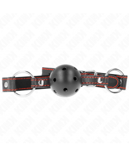 KINK - BALL GAG HOLLOW HARD NERO MODELLO 2 65 x 2,5 CM KINK - BALL GAG HOLLOW HARD NERO MODELLO 2 65 x 2,5 CM che trovi in offerta solo su SexyShopOnline a -35% di sconto