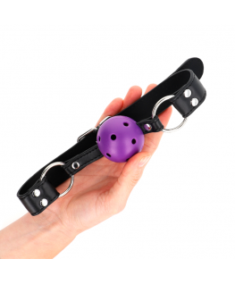 KINK - PALLA TRASPIRANTE BAVAGLIO 4 CM CON DOPPIO RIVETTO VIOLA 62,5 x 2,5 CM REGOLABILE 42-58 CM