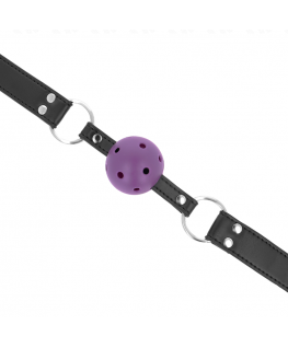 KINK - PALLA TRASPIRANTE BAVAGLIO 4 CM CON DOPPIO RIVETTO VIOLA 62,5 x 2,5 CM REGOLABILE 42-58 CM