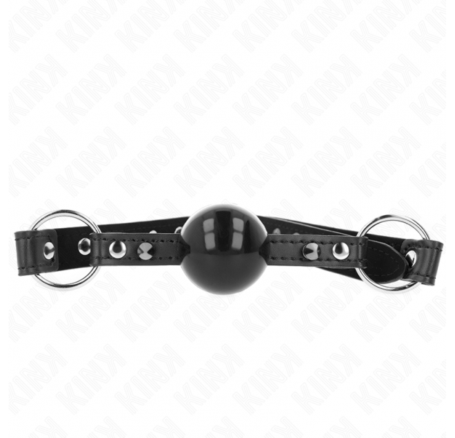KINK - BALL GAG 4 CM CON RIVETTO PUNTA E CHIUSURA A SCATTO 65 x 2 CM