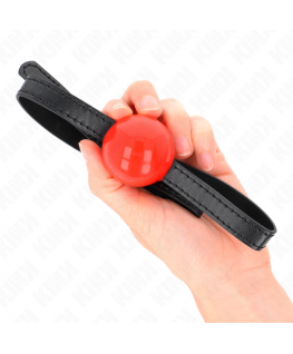 KINK - PALLA SINGOLA ROSSA GAG 4 CM 65 x 1,5 CM