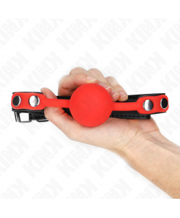 KINK - PALLA IN SILICONE ROSSA 4 CM GAG 60 x 2 CM
