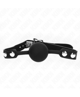 KINK - MODELLO 1 PALLA IN SILICONE 4 CM GAG CON SERRATURA 60 x 2 CM