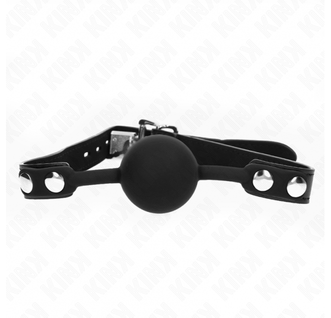 KINK - MODELLO 1 PALLA IN SILICONE 4 CM GAG CON SERRATURA 60 x 2 CM