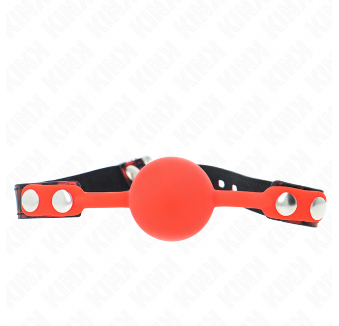 KINK - MODELLO 2 PALLA IN SILICONE 4 CM GAG CON SERRATURA 60 x 2 CM