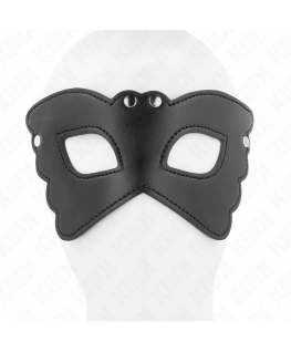 KINK - MASCHERA IN SIMILPELLE A FORMA DI FARFALLA 20 x 9 CM