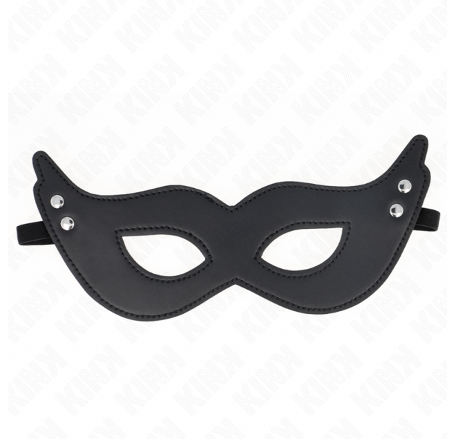 KINK - MASCHERA IN SIMILPELLE CON RIVETTI MODELLO 1 26 x 8 CM