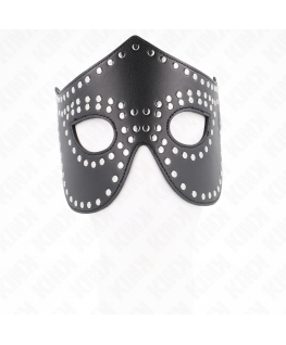 KINK - MASCHERA IN SIMILPELLE CON RIVETTI MODELLO 2 30 x 12 CM