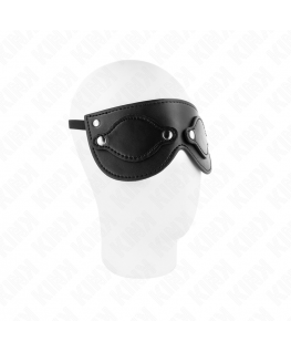 KINK - MASCHERA IN SIMILPELLE CON COPRI OCCHI RIMOVIBILI 22 x 9 CM