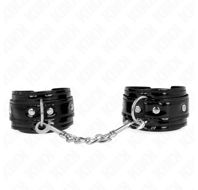 KINK - POLSI IN NEOPRENE LUCIDO REGOLABILI 17-24 CM X 4,5 CM