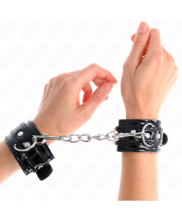 KINK - POLSI IN NEOPRENE LUCIDO REGOLABILI 17-24 CM X 4,5 CM