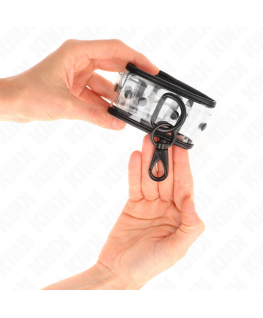 KINK - POLSINI DA POLSO TRASPARENTI REGOLABILI 18-30 CM X 5,5 CM