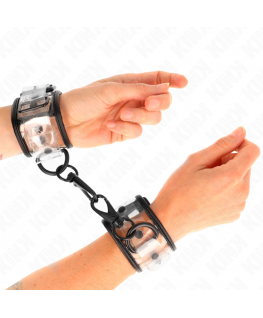 KINK - POLSINI DA POLSO TRASPARENTI REGOLABILI 18-30 CM X 5,5 CM