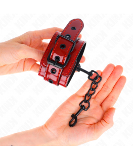 KINK - POLSINI DA POLSO ROSSO SCURO 23 X 5 CM