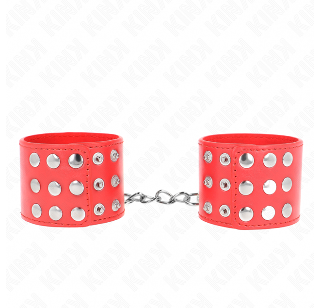 KINK - RESISTENZA DA POLSO CON CHIUSURA A SCATTO ROSSO REGOLABILE 19-24 CM X 5,5 CM