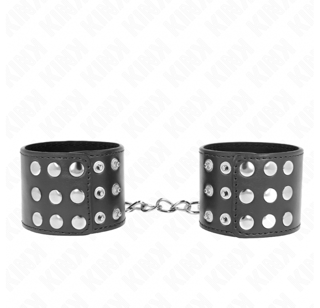 KINK - RESISTENZA DA POLSO CON CHIUSURA A SCATTO NERA REGOLABILE 19-24 CM X 5,5 CM