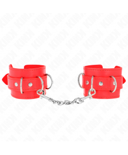 KINK - RESISTENZA DA POLSO CON 3 ANELLI A D REGOLABILE ROSSO 17,5-25 CM X 6 CM