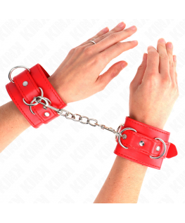 KINK - RESISTENZA DA POLSO CON 3 ANELLI A D REGOLABILE ROSSO 17,5-25 CM X 6 CM