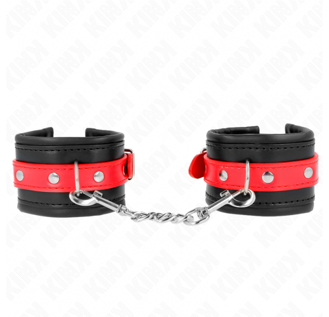 KINK - RESISTENZA DA POLSO NERA CON CINTURA ROSSA REGOLABILE 17-28 CM X 6 CM