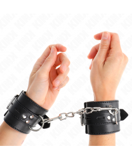 KINK - RESISTENZA DA POLSO NERA CON CINTURA NERA REGOLABILE 17-28 CM X 6 CM