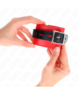 KINK - RESISTENZA DA POLSO ROSSO CON CINTURA NERA REGOLABILE 17-28 CM X 6 CM