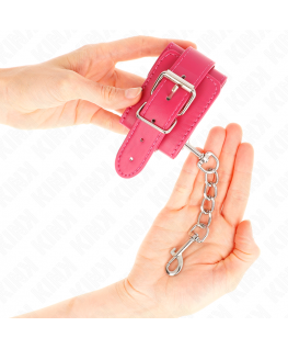 KINK - TENUTA DA POLSO ROSA LAMPONE CON FODERA ROSA LAMPONE REGOLABILE 20-28 CM X 5,5 CM