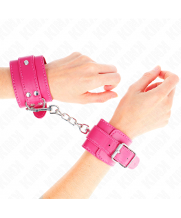 KINK - TENUTA DA POLSO ROSA LAMPONE CON FODERA ROSA LAMPONE REGOLABILE 20-28 CM X 5,5 CM