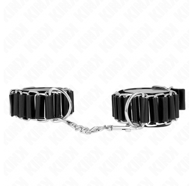 KINK - TENUTA DA POLSO SOTTILE A CERNIERA NERA REGOLABILE 16-22 CM X 3,5 CM