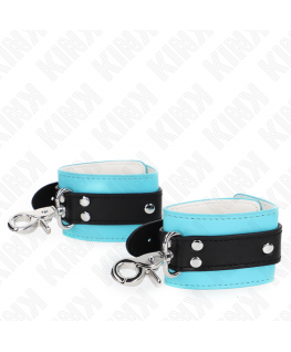 KINK - RESISTENZA DA POLSO PREMIUM CON SERRATURA NERO / BLU REGOLABILE 21-28 CM X 5,5 CM