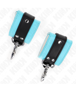 KINK - RESISTENZA DA POLSO PREMIUM CON SERRATURA NERO / BLU REGOLABILE 21-28 CM X 5,5 CM