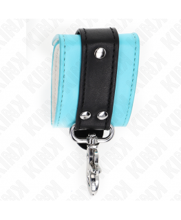 KINK - RESISTENZA DA POLSO PREMIUM CON SERRATURA NERO / BLU REGOLABILE 21-28 CM X 5,5 CM