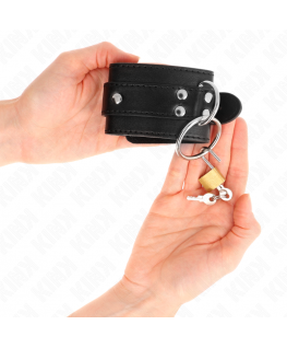 KINK - FERMAPOLSO CON BLOCCAGGIO O-RING NERO REGOLABILE 20-28 CM X 5,5 CM